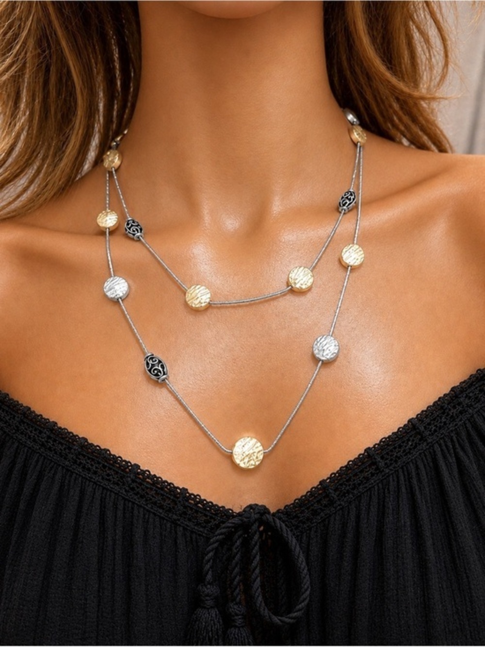 BRIGHTON MEDITERRANEAN Melange 2 Tone Long Necklace Website Price ($118)
NWOT